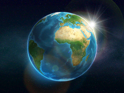 Turning earth right way